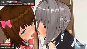 Uncensored Erotic Anime Idol Threesome