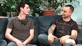 Aiden Blue Sucks Big Gay Cock in First Hardcore Video!