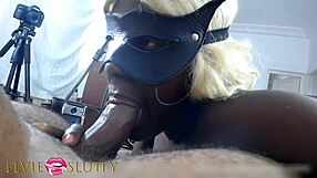 amazing ebony girl with amazing lips giving an amazing sloppy blowjob for almost 2 hours part 1