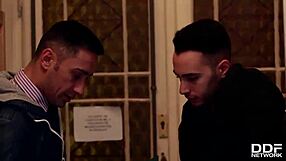 Realtor and client double penetrate submissive beauty?