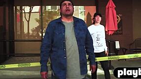 alexandra tyler exposes tits outdoor!