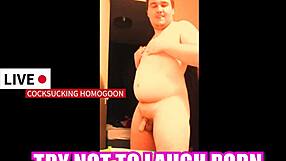 Try Not To Laugh Porn Featuring Silly Cocksucking Homogoon Action