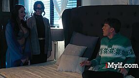 Latina MILF from afterlife tempts stepdaughter's bf into a wild threesome with imylf