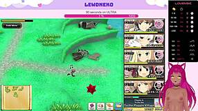 Vtuber Lewdneko Plays Evenicle, Showing Off Her Huge Tits - Part 18