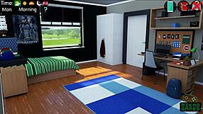 Milfy City Ep 38! Madrasta Deixou Olhar a Calcinha de Sara no Jogo Quente!