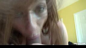 Busty redhead latina BLAKE SEDUCES her BF with BLOWJOB