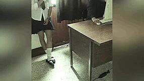 Teacher fucks student in office for better grade