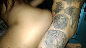 Rapunzel and MMA fighter Allan Guerra Gomes cream hot in a motel