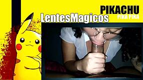 mexican girl with glasses learning to suck