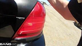 Latina Bad Girl Caught Sucking Cop's Dick Outdoors