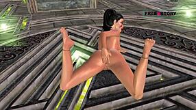 Animated cartoon teen girl fingers pussy and tight ass