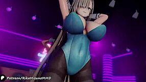 Fascinate Dance with Asuna and Karine in Blue Archive 3D Anime R-18
