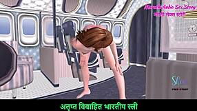 Cute Girl Poses Nude in Airplane