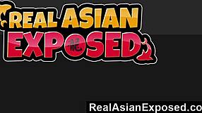 Drăguța ia pula în cur. Realasianexposed.