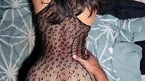 Does the petite brunette I hired yesterday have the sexiest ass in lingerie?