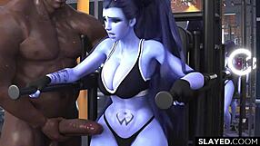 Can A Black Guy Destroy Widowmaker's Pussy Without Mercy?