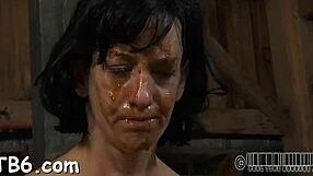 The lovely European lass is bound and drilled roughly, receiving a sloppy facial