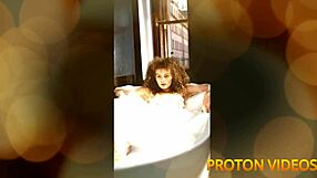 Damn! Curly Blonde Natasha Sub Gags Hard on Deepthroat