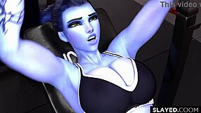 Can A Black Guy Destroy Widowmaker's Pussy Without Mercy?