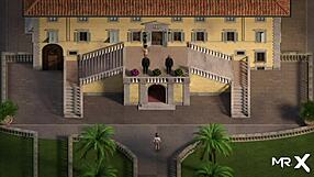 Cartoon milf hints at wild hentai sex with cock in front of three anime girls