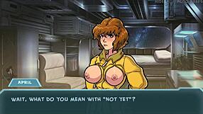 Star channel 34 part 83 features brunette in anime game adventure