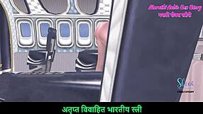 Cute Girl Poses Nude in Airplane