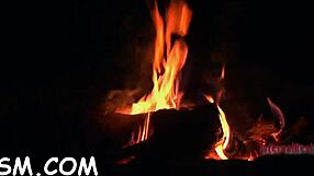 honey in latex costume gets bound and spanked in the garage