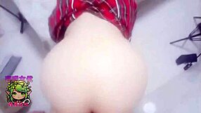 Qing Teng Mei Mei - Girlfriend Bent Over At Door For Quick Hard Ride