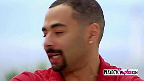 Swinger wives expose big titties in garden!