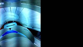 i'm getting ready for my lover in the artificial tanning cabin with big ass