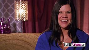 Swinger wives expose big titties in garden!