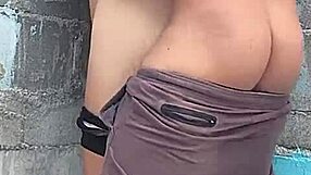 i felt emotional against the wall with my brunette neighbor