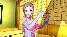 Cute girl in sexy maid costume drives my cock wild in 3D hentai