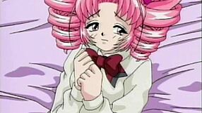 Anime teen gets roughly pounded in her tight pussy by huge cock