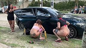 toro mecanico safado pisses on street after gaping latina ass