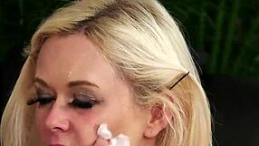 Slutty Honey Swallows Cum Shot on Face. Can She Handle More Jizz?