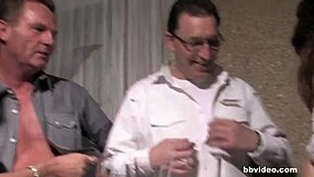 German milfs enjoy a group foursome with european hardcore sucking