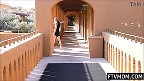 All American Milf Flashes and Masturbates Outdoors in Public