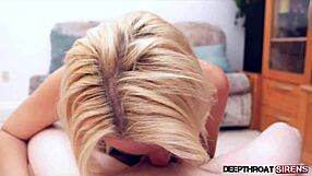 Nadia White's intense deepthroat passion