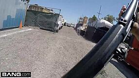 Latina Bad Girl Caught Sucking Cop's Dick Outdoors