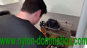 Nylon Domina Trains Her Submissive Housewife in Humiliation
