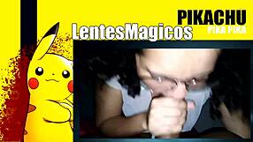 mexican girl with glasses learning to suck