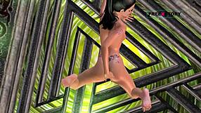 Animated cartoon teen girl fingers pussy and tight ass