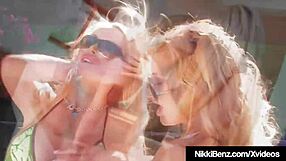 Nikki Benz's Remastered Big Tits and Fingering Scene