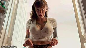 Stepmom wears cum-soaked panties after stepsis made me finish on them