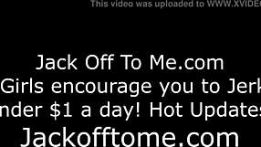 ว้าว Lola ชักว่าวควยชั่วคราวของเธอ! มาชักด้วยกันสิ!