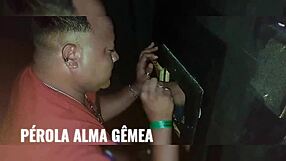 Taking a friend to the oral booth for gay encounter