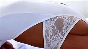 Latina teen's anal screams shake the yoga mat with big cock