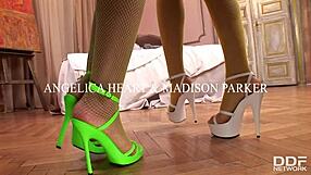 angelica heart & madison parker make anal & foot fetish dreams come true