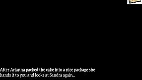 redhead teen with big tits in game